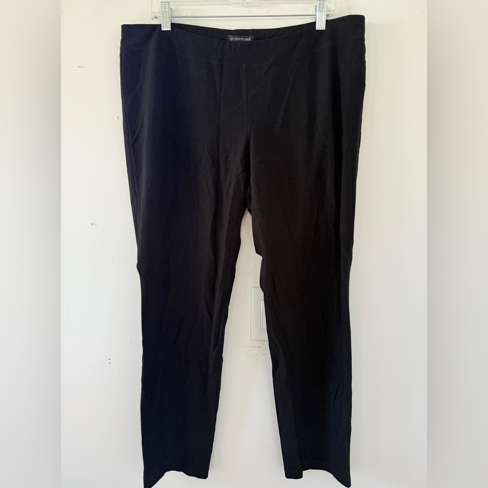 Eileen Fisher Black Stretch Pants Size Large